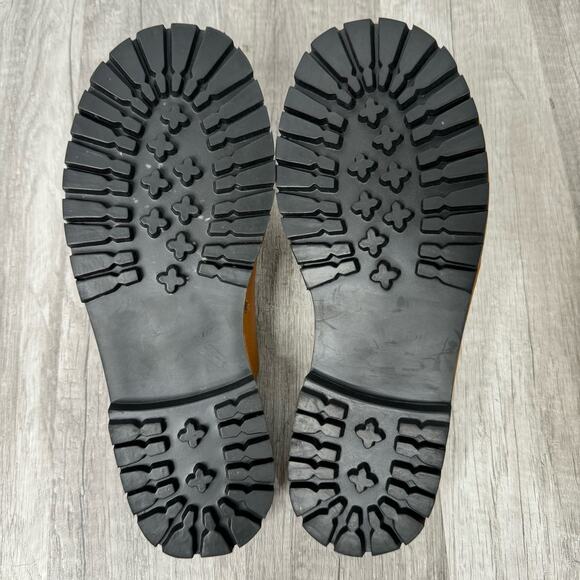 Bagatelle Leather Slip On Slides Flat Sandals Brown Minimalist Coastal Size 7 - Picture 6 of 7